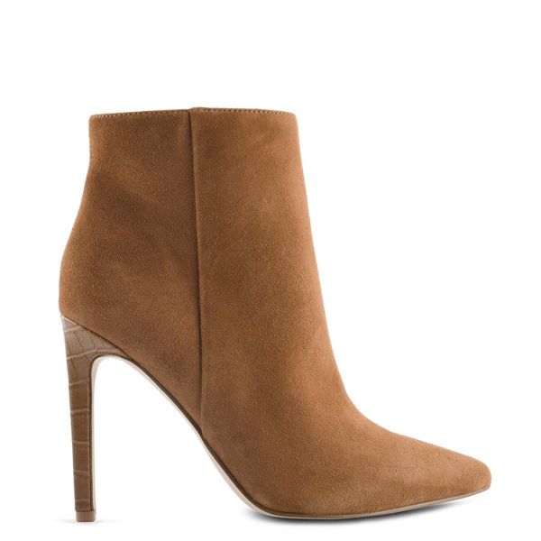 Nine West Tennon Dress Brown Ankle Boots | Ireland 97N17-3M06
